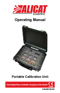 Thumbnail of document Manual - PCU Multi-Range Portable Calibration Unit